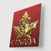 Canada Clock Gold Medal Canada Souvenir Clock Vierkante Klok (Hoek)