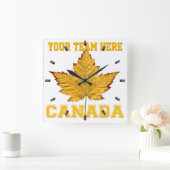 Canada Clock Sports Team Canada Souvenir Clock Vierkante Klok (Huis)