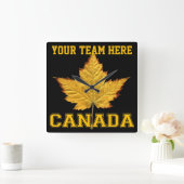 Canada Clock Sports Team Canada Souvenir Clock Vierkante Klok (Huis)