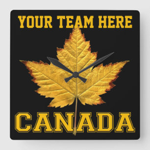 Canada Clock Sports Team Canada Souvenir Clock Vierkante Klok