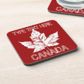 Canada Coaster Retro Aangepast Canada Coasters Bier Onderzetter (Linkerzijde)