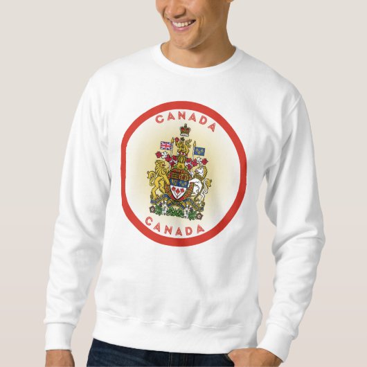 Canada Coat of Arms Circle Shape Trui (Voorkant)