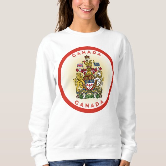 Canada Coat of Arms Circle Shape Trui (Voorkant)