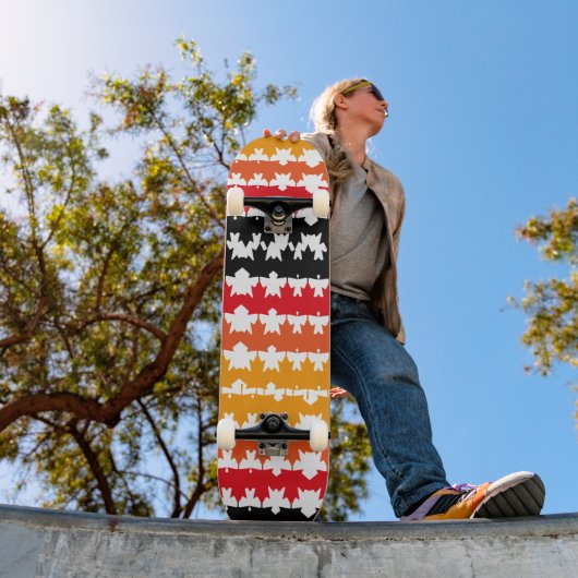 CANADA COLORS MAPLE BY MASANSER PIXELAT PERSOONLIJK SKATEBOARD (Buiten 1)