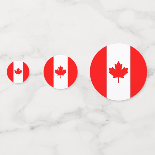 Canada Confetti, feest, Canadian Flag Confetti (Achterkanten)