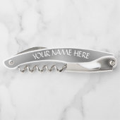 Canada Corkschroef Custom Silver Bottle Open Kurkentrekker (Achterkant)