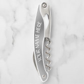 Canada Corkschroef Custom Silver Bottle Open Kurkentrekker (Achterkant)