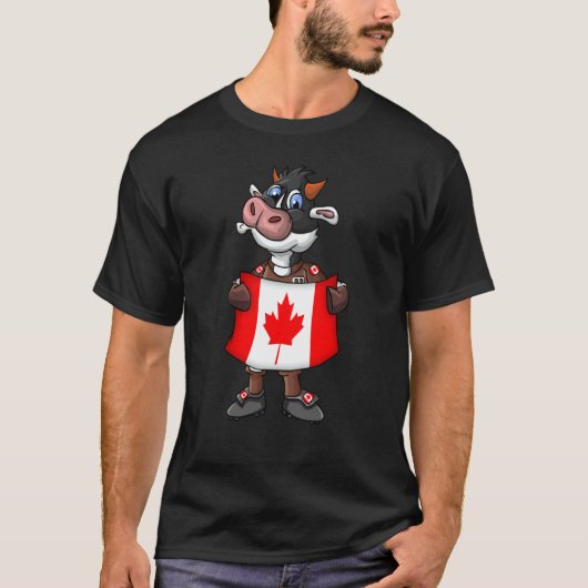 Canada Cow Fan T-shirt (Voorkant)