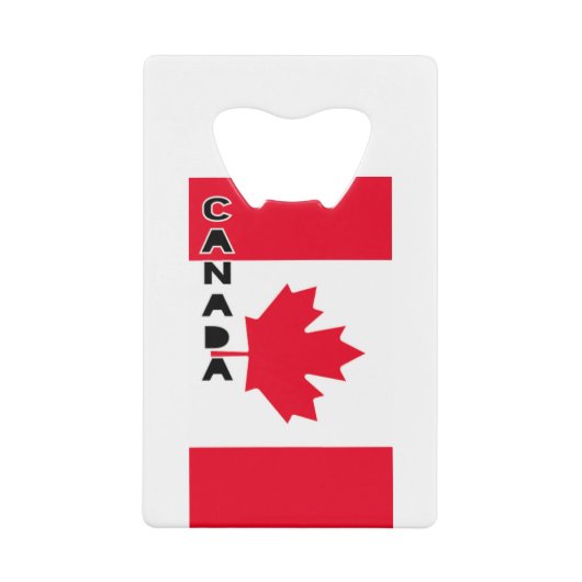 Canada Creditkaart Flessenopener (Voorkant)