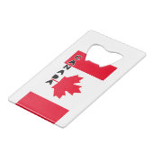 Canada Creditkaart Flessenopener (Voorkant Gekanteld)