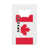 Canada Creditkaart Flessenopener (Achterkant)