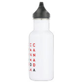 Canada Crossword Puzzle Grid Light-Color Waterfles (Rechts)