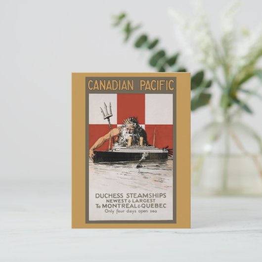  Canada Cruise Retro Reizen Toerisme Briefkaart (Staand voorkant)