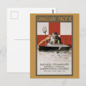  Canada Cruise Retro Reizen Toerisme Briefkaart (Voorkant / Achterkant)