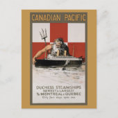 Canada Cruise Retro Reizen Toerisme Briefkaart (Voorkant)
