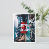 Canada Cultuur Landschap met vlag Briefkaart (Staand voorkant)