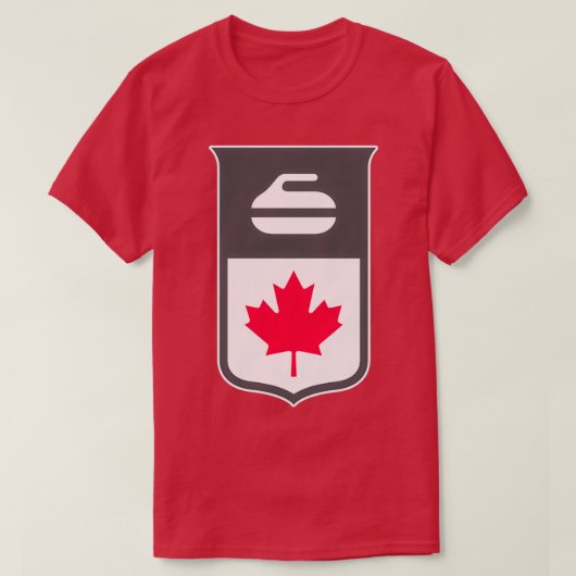 canada curling2 t-shirt (Design voorkant)
