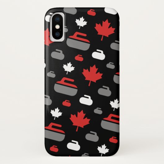Canada Curling Rocks Cell Phone Case (Achterkant)