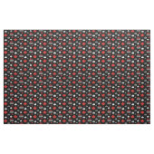 Canada Curling Rocks Fabric Stof (Yard (91,4 cm))