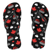 Canada Curling Rocks Teenslippers (Voetbed)