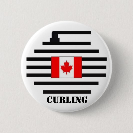 Canada Curling Ronde Button 5,7 Cm (Voorkant)