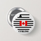Canada Curling Ronde Button 5,7 Cm (Voorkant /achterkant)