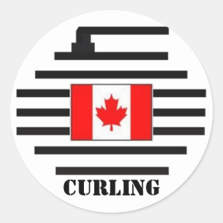 Canada Curling Ronde Sticker