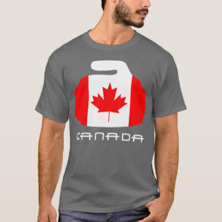Canada Curling Schiet op T-shirt