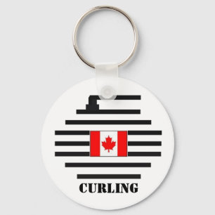 Canada Curling Sleutelhanger
