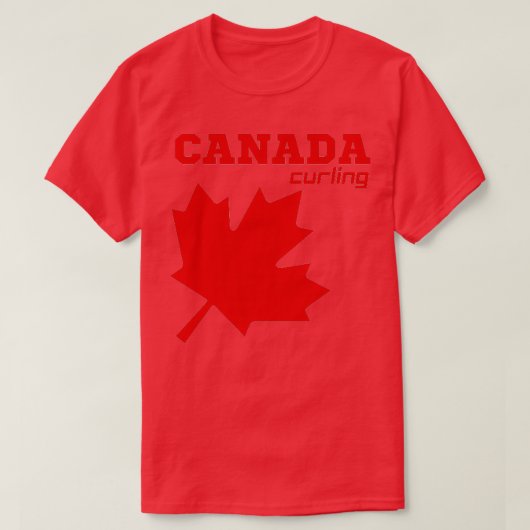 Canada Curling T-shirt (Design voorkant)