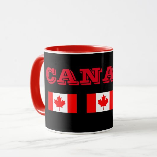 Canada Custom 11 oz Ringer Mok (Voorkant links)
