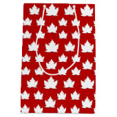 Canada Cute Canada Maple Leaf Gift Bag Medium Cadeauzakje (Achterkant)