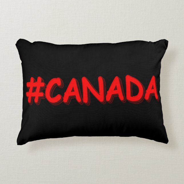 "#CANADA" Cute Expression Design. Bestel nu Accent Kussen (Voorkant)