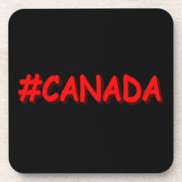 "#CANADA" Cute Expression Design. Bestel nu Bier Onderzetter