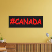 "#CANADA" Cute Expression Design. Bestel nu Canvas Afdruk (Insitu (Woonkamer))