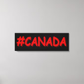 "#CANADA" Cute Expression Design. Bestel nu Canvas Afdruk (Voorkant)