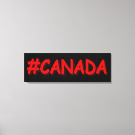 "#CANADA" Cute Expression Design. Bestel nu Canvas Afdruk