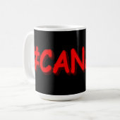 "#CANADA" Cute Expression Design. Bestel nu Koffiemok (Voorkant links)