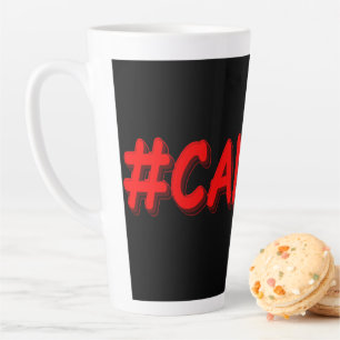 "#CANADA" Cute Expression Design. Bestel nu Latte Mok