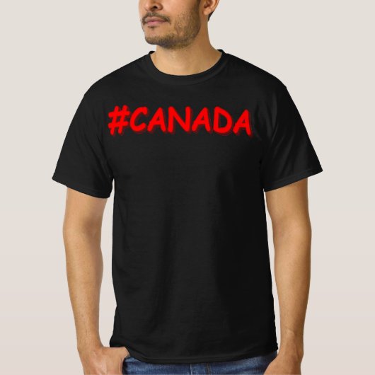 "#CANADA" Cute Expression Design. Bestel nu T-shirt (Voorkant)