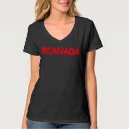 "#CANADA" Cute Expression Design. Bestel nu T-shirt