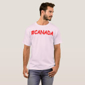"#CANADA" Cute Expression Design. Bestel nu T-shirt (Voorkant volledig)