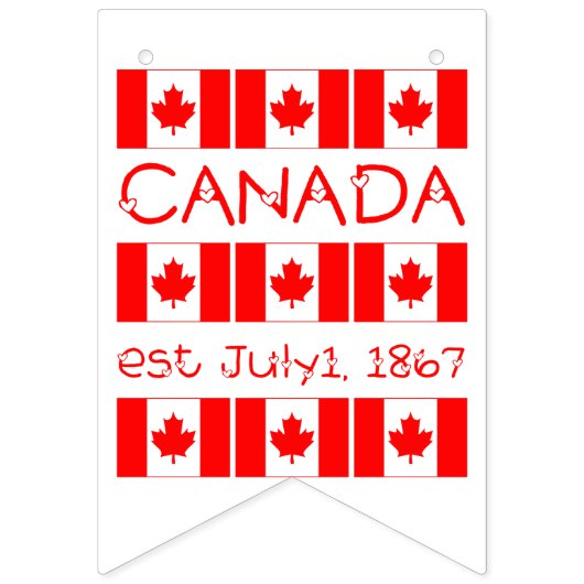Canada Dag 1 juli 1867 Maple Leaf Canadian Flag Vlaggetjes (Eerste vlag)