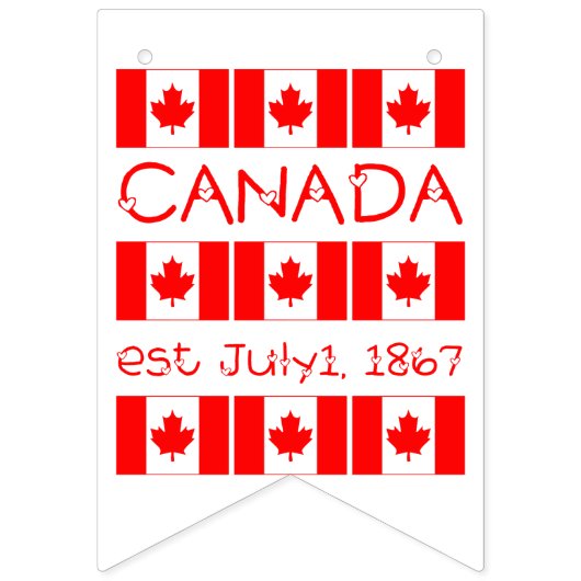 Canada Dag 1 juli 1867 Maple Leaf Canadian Flag Vlaggetjes (Derde vlag)