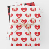 Canada Dag 1 juli Maple Leaf, Harten Inpakpapier Vel (In situ)