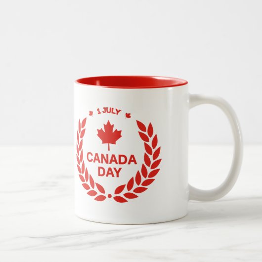 Canada Dag/1 juli Tweekleurige Koffiemok (Rechts)