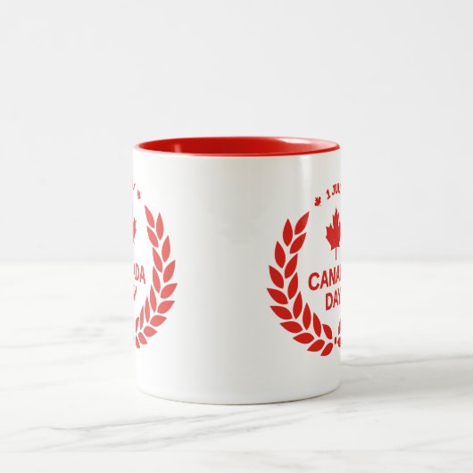 Canada Dag/1 juli Tweekleurige Koffiemok (Center)