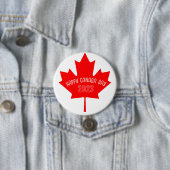 Canada Dag 2023 Tshirt Ronde Button 7,6 Cm (In situ)