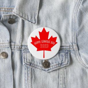 Canada Dag 2023 Tshirt Ronde Button 7,6 Cm
