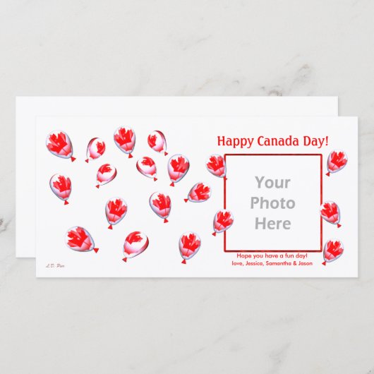 Canada Dag Ballonnen (Voorkant / Achterkant)